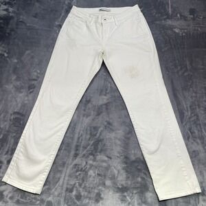 Levi's Women Curvy  529 Skinny Leg Jeans In White Size 31x31